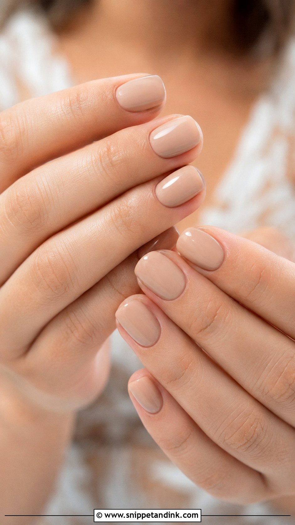 Beige Neutral Bridal Nails - Snippet and Ink - 20 Neutral Bridal Nails
