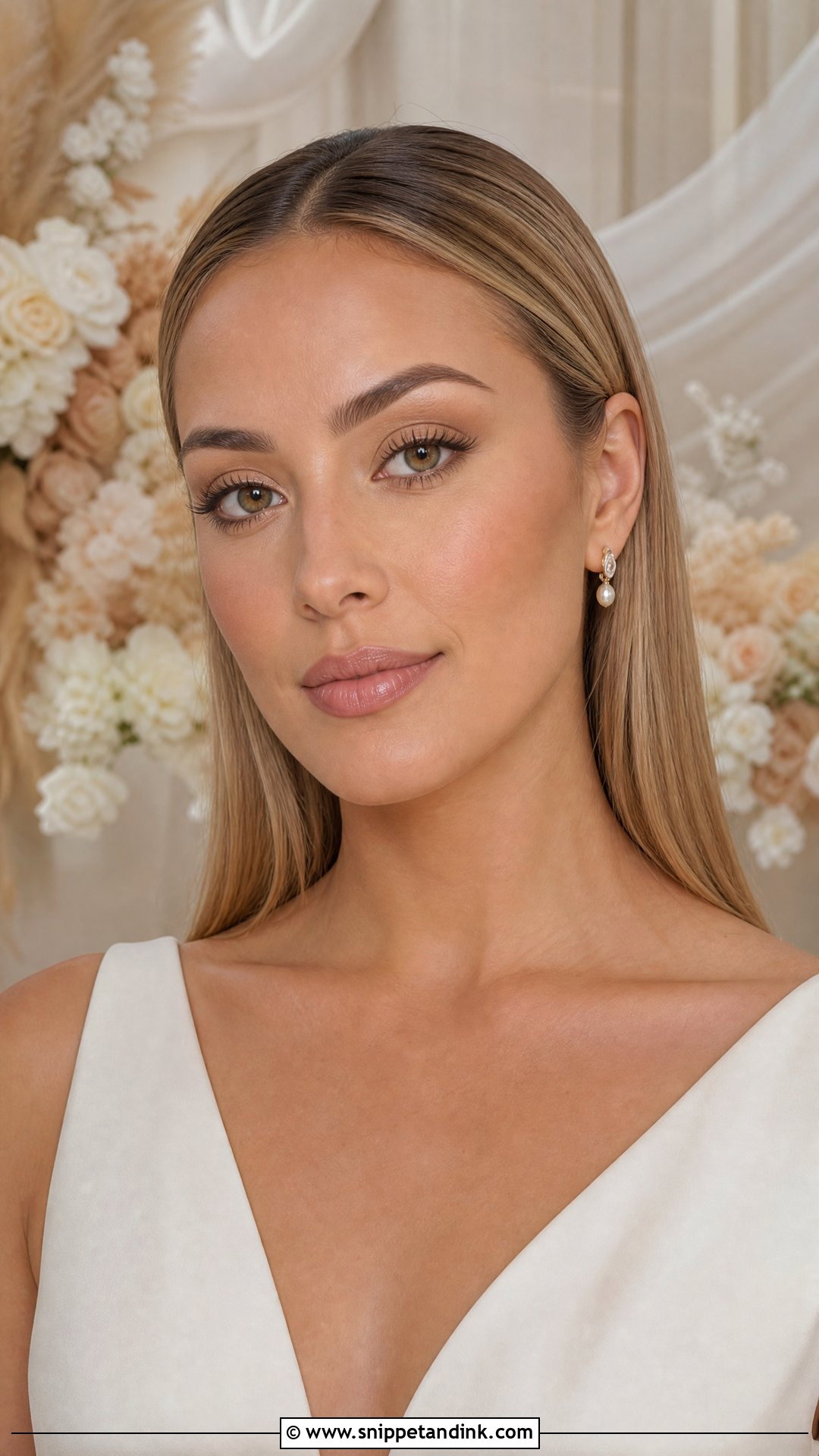 Beige Nude Bridal Makeup - Snippet and Ink - 20 Nude Makeup Looks for Wedding