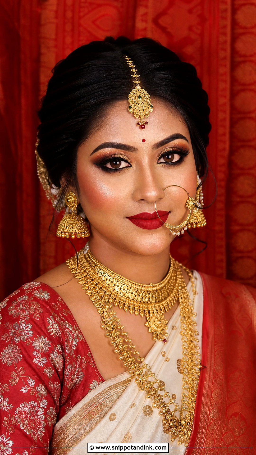 Bengali Bridal HD Makeup - Snippet and Ink - 25 Indian Bridal HD Makeup Looks