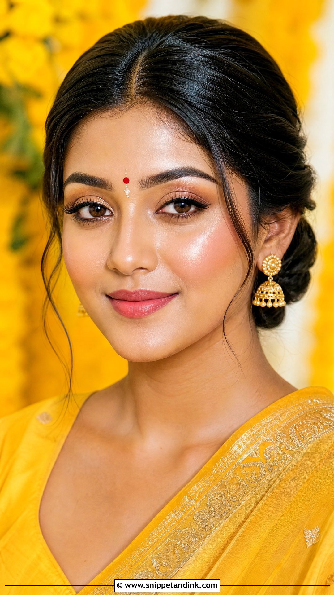 Bengali Bridal Haldi Makeup - Snippet and Ink - 20 Bengali Bridal Wedding Makeup Ideas