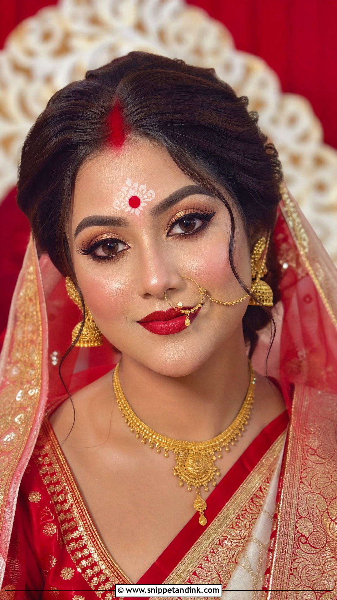 Bengali Bridal Makeup - Snippet and Ink - 25 Desi Bridal Makeup Ideas