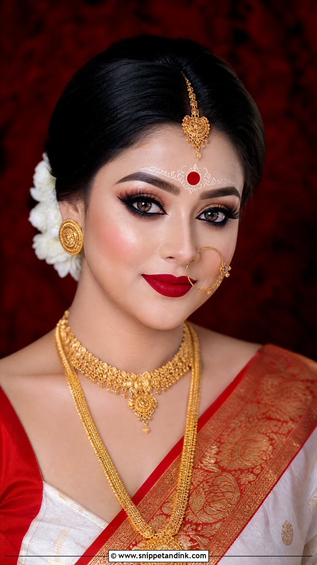 Bengali Bridal Makeup - Snippet and Ink - 25 Latest Indian Bridal Makeup Ideas