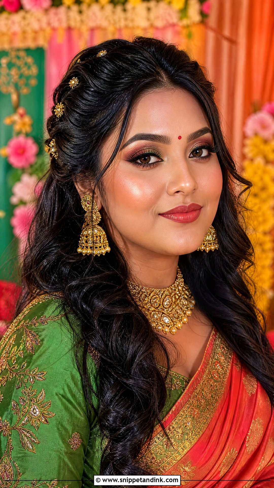 Bengali Bridal Makeup For Mehndi - Snippet and Ink - 20 Bengali Bridal Makeup Ideas