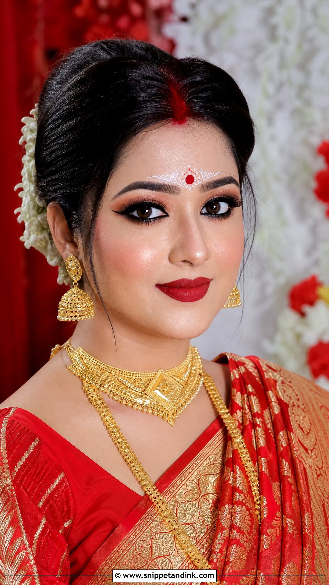 Bengali Bridal Makeup - Snippet and Ink - 20 Desi Wedding Makeup Looks