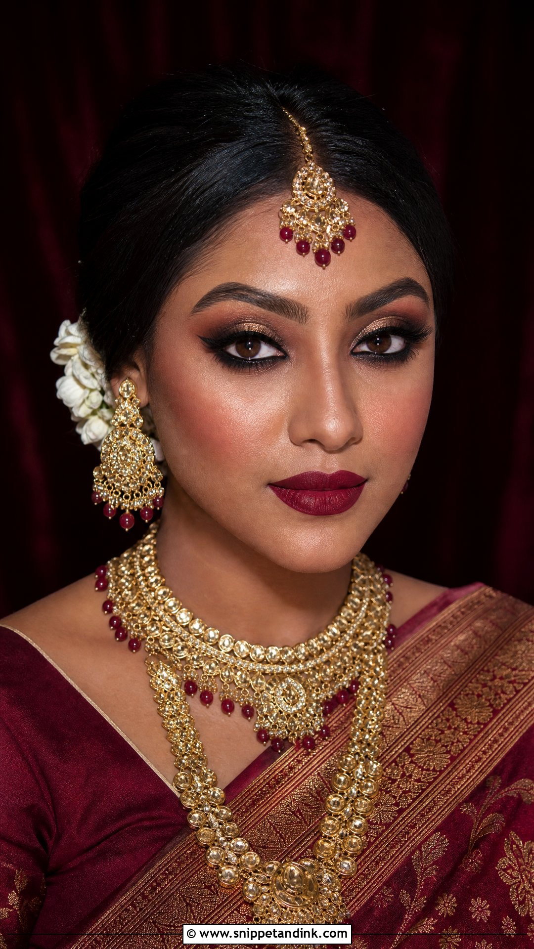Bengali Bridal Smokey Eye Makeup - Snippet and Ink - 20 Bengali Bride Eye Makeup Ideas