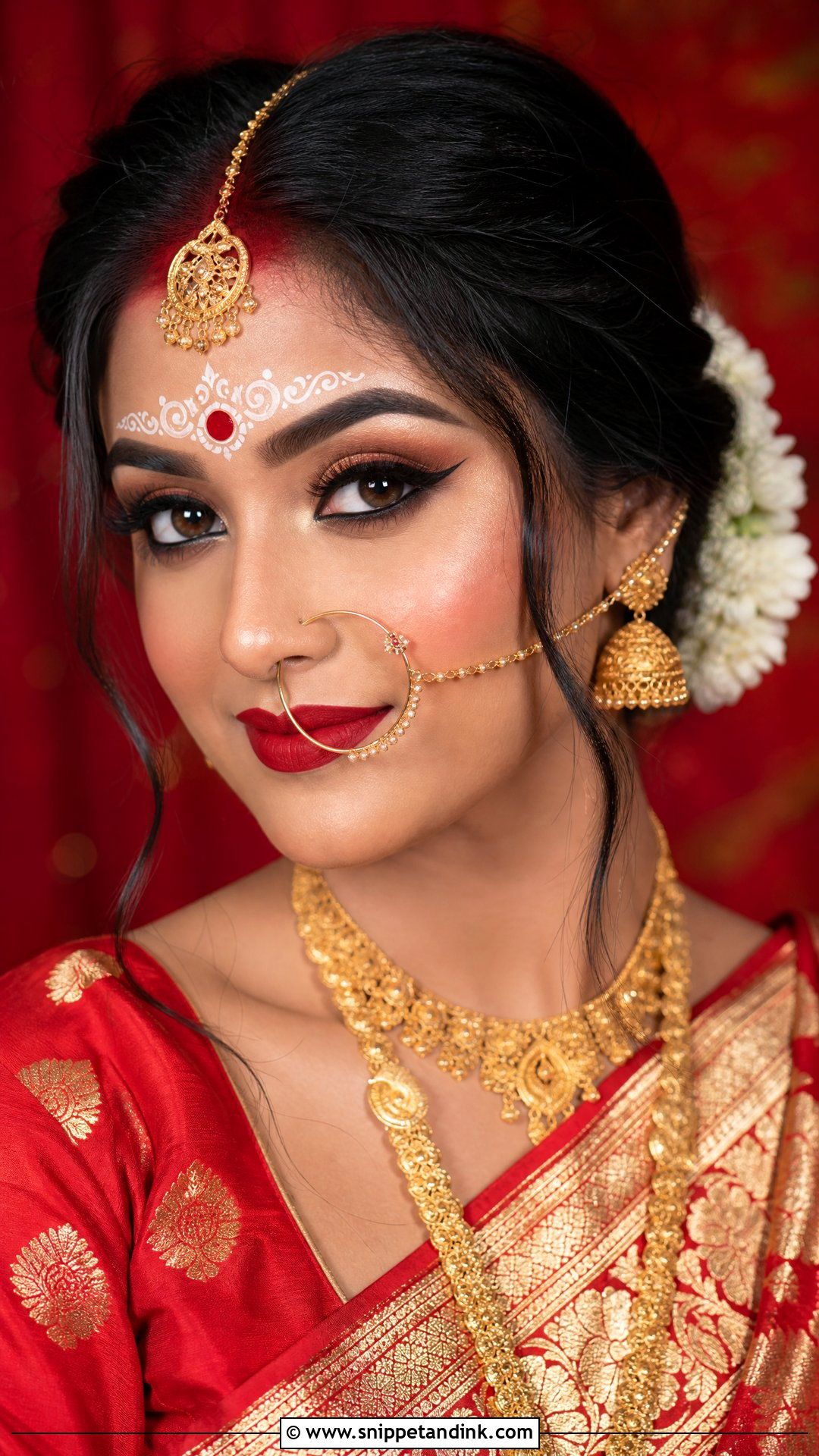 Bengali Hindu Wedding Makeup - Snippet and Ink - 20 Hindu Wedding Makeup Ideas