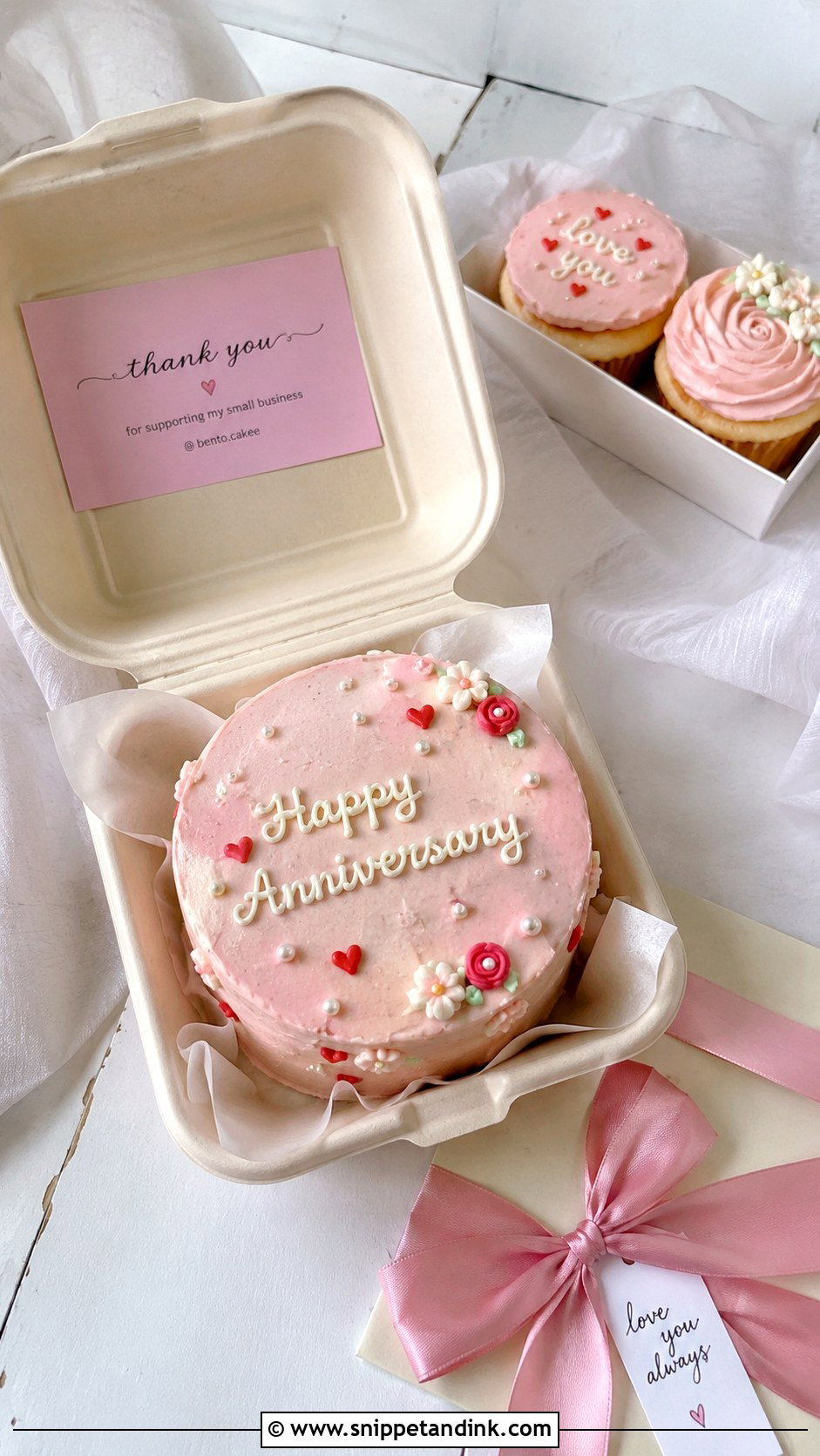 Bento Anniversary Cake - Snippet and Ink - 20 Couple Anniversary Cake Ideas