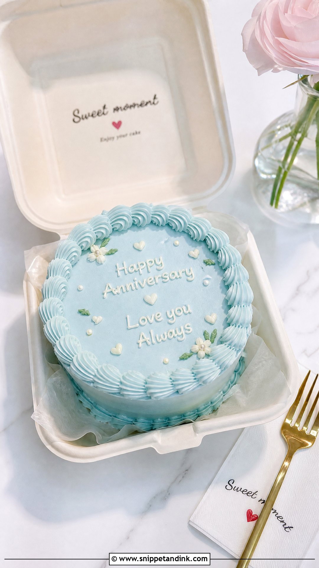 Bento Anniversary Cake - Snippet and Ink - 30 Anniversary Cake Aesthetic Ideas