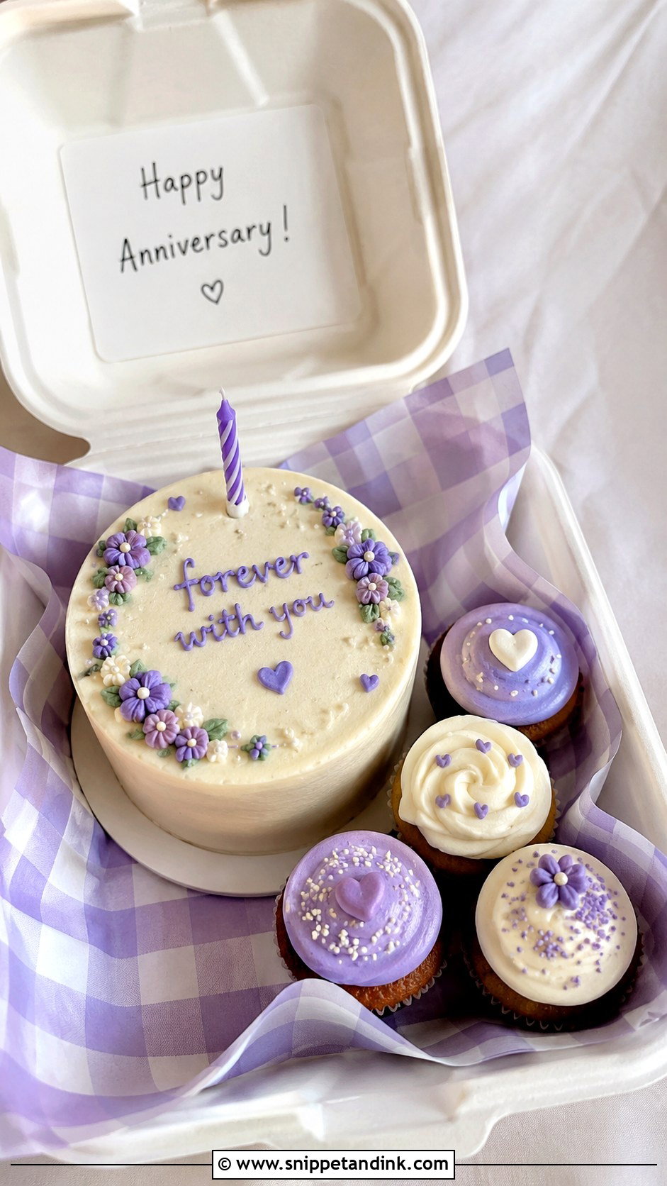 Bento Birthday Anniversary Cake - Snippet and Ink - 20 Anniversary and Birthday Cake Combined Ideas