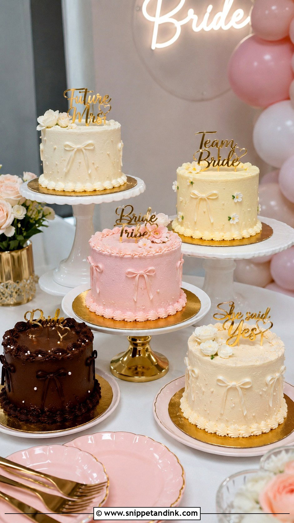 Bento Cake Bachelorette Box - Snippet and Ink - 25 Let Them Eat Cake Bachelorette Ideas for Wedding