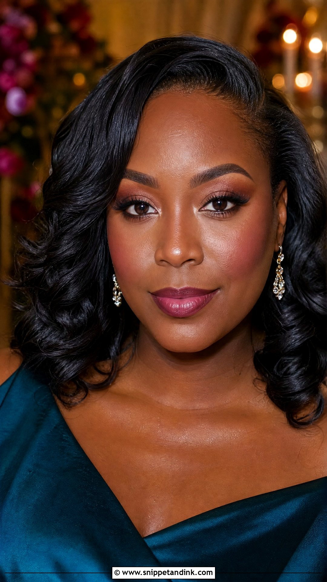 Berry Blush Night Wedding Makeup - Snippet and Ink - 20 Night Wedding Makeup Ideas