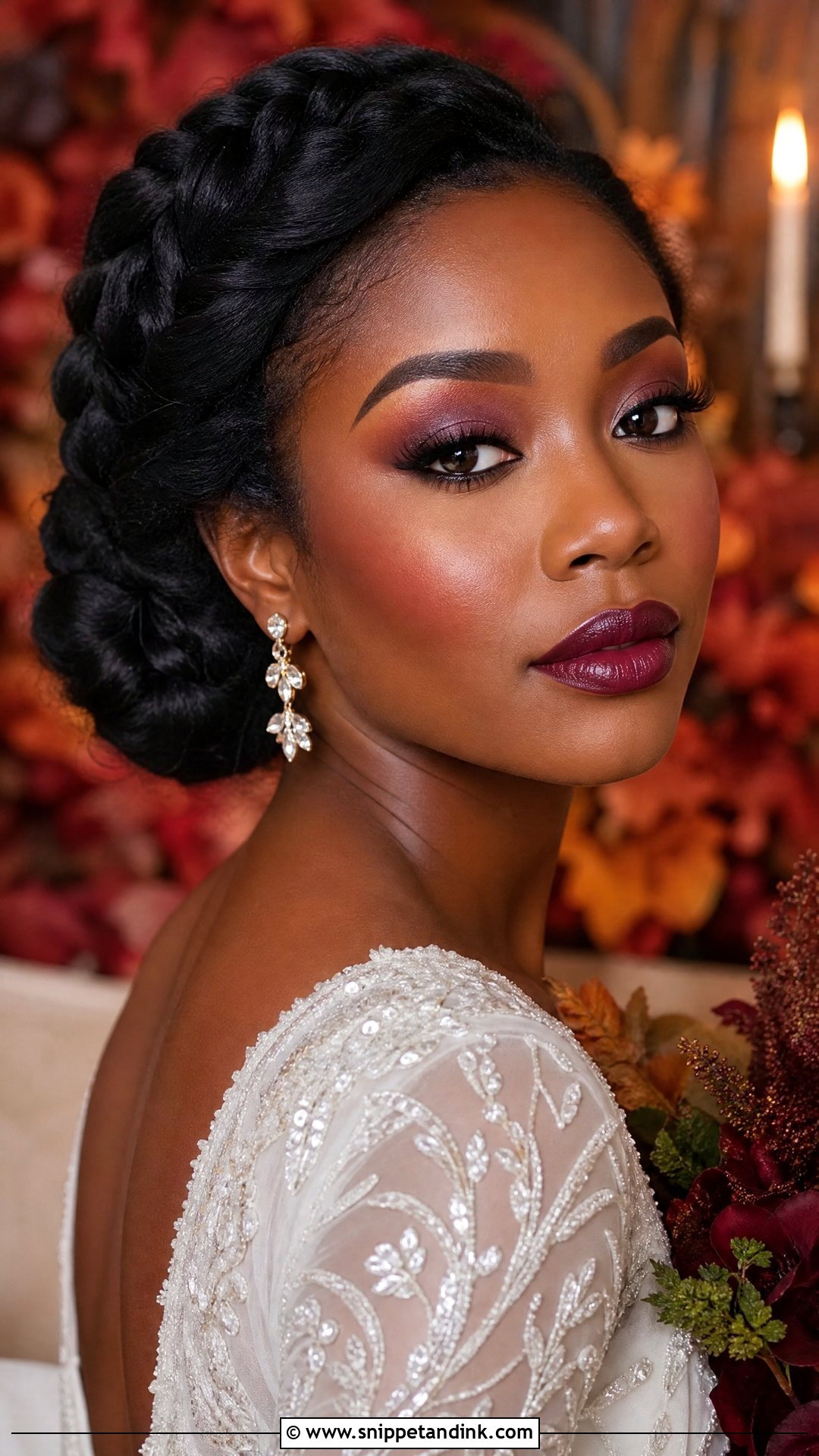 Berry Bridal Makeup - Snippet and Ink - 25 Wedding Day Bridal Makeup Looks