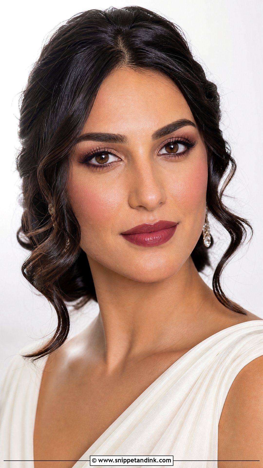 Berry Bridal Makeup - Snippet and Ink - 35 Bridal Makeup Ideas