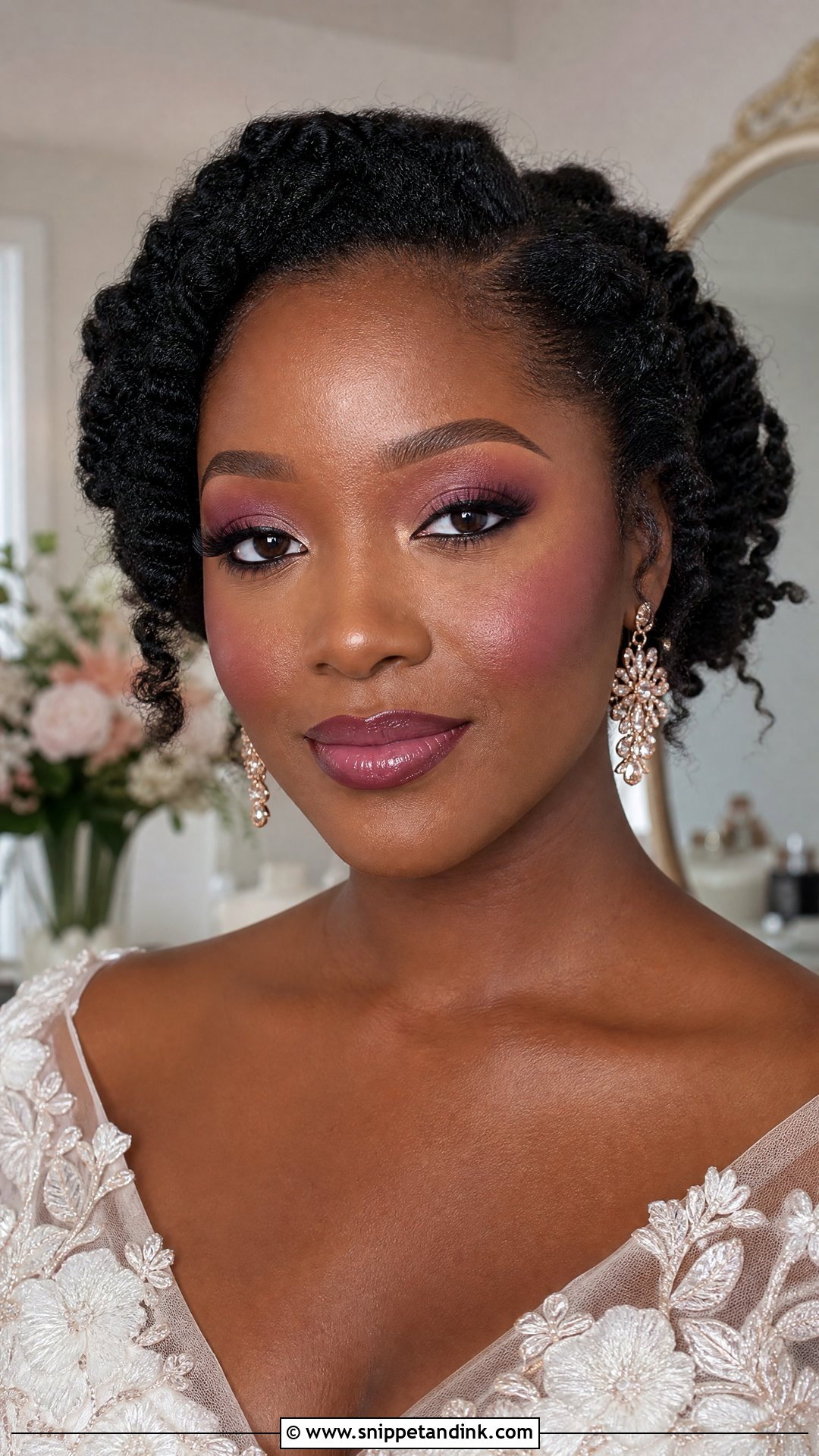 Berry Bridal Makeup For Dark Skin - Snippet and Ink - 25 Black Bridal Makeup Dark Skin Ideas