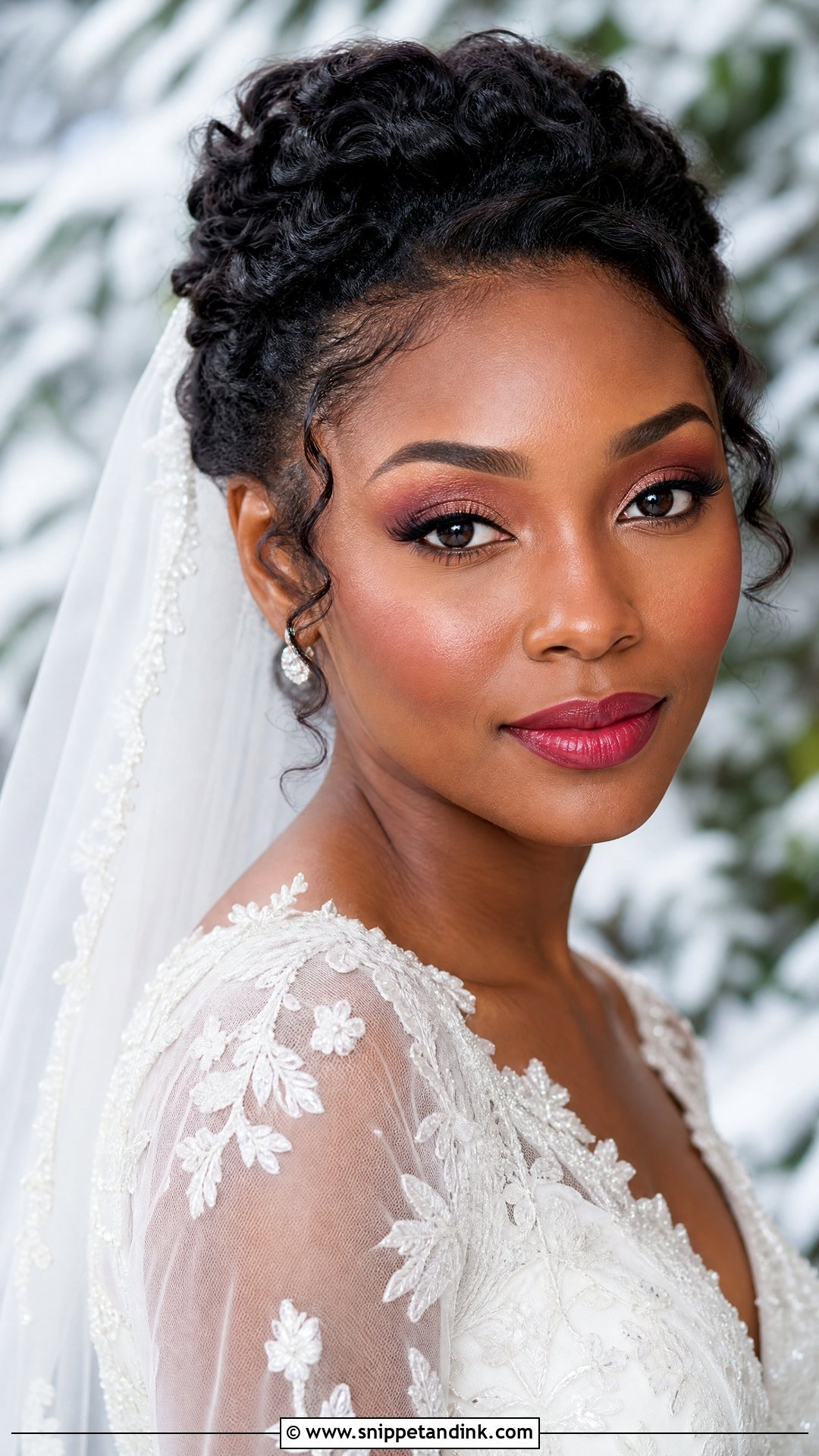 Berry Bridal Makeup - Snippet and Ink - 20 Bridal Makeup Aesthetic Ideas