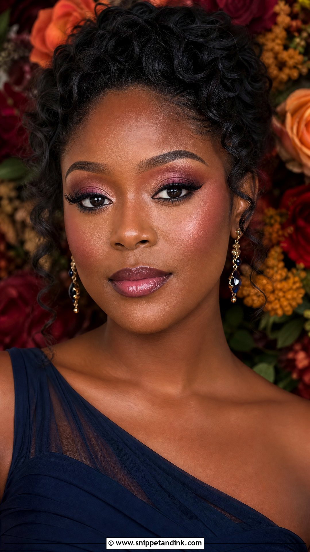Berry Bridesmaid Makeup - Snippet and Ink - 35 Bridesmaid Makeup Ideas
