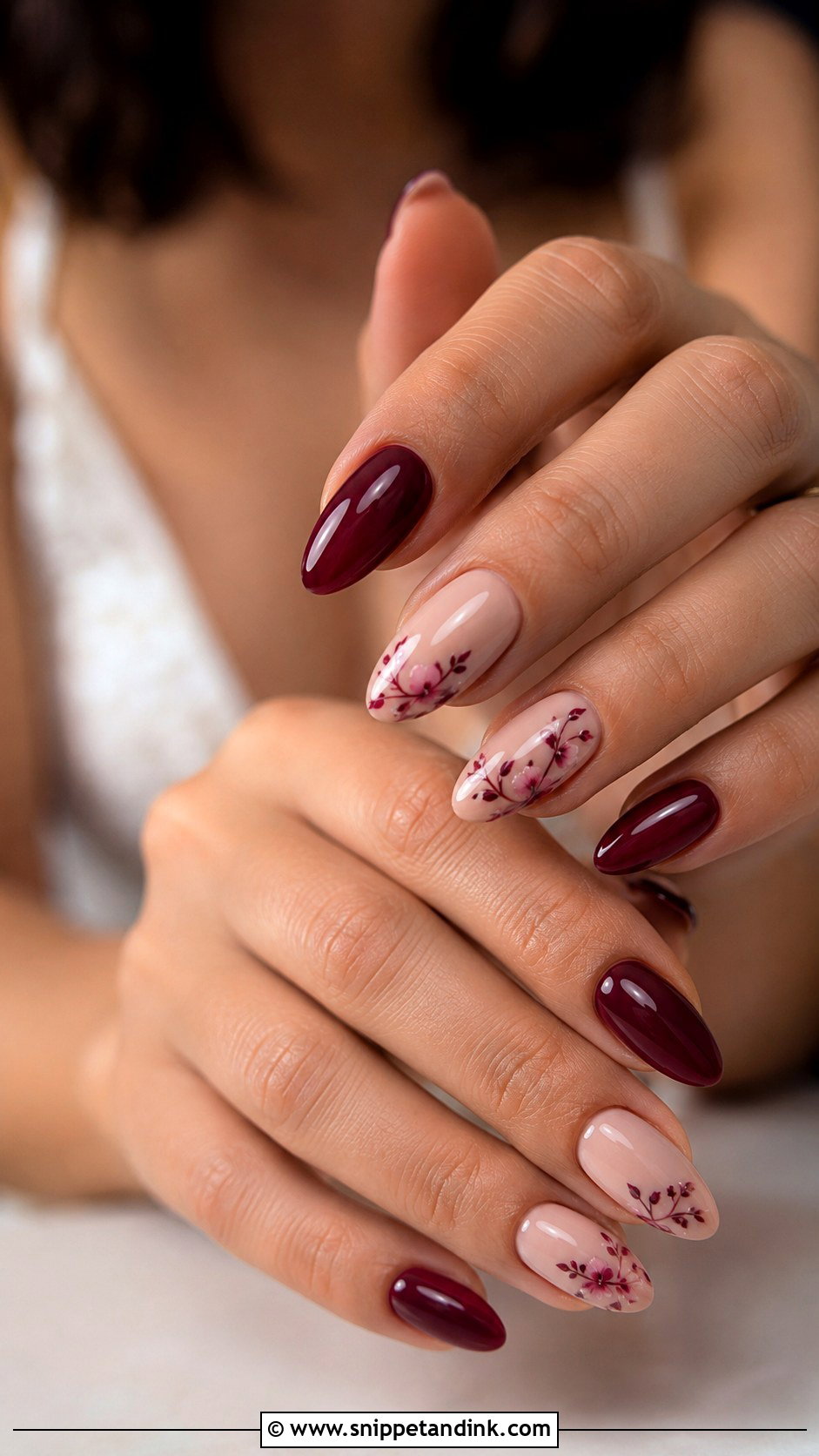 Berry Fall Wedding Nails - Snippet and Ink - 30 Fall Wedding Nails