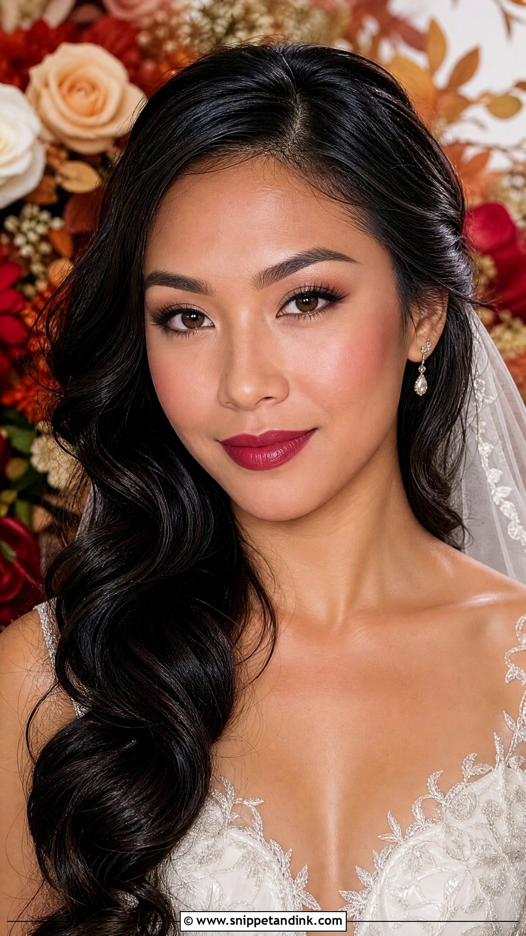 Berry Lip Bridal Makeup - Snippet and Ink - 20 Bridal Makeup Ideas Wedding Day