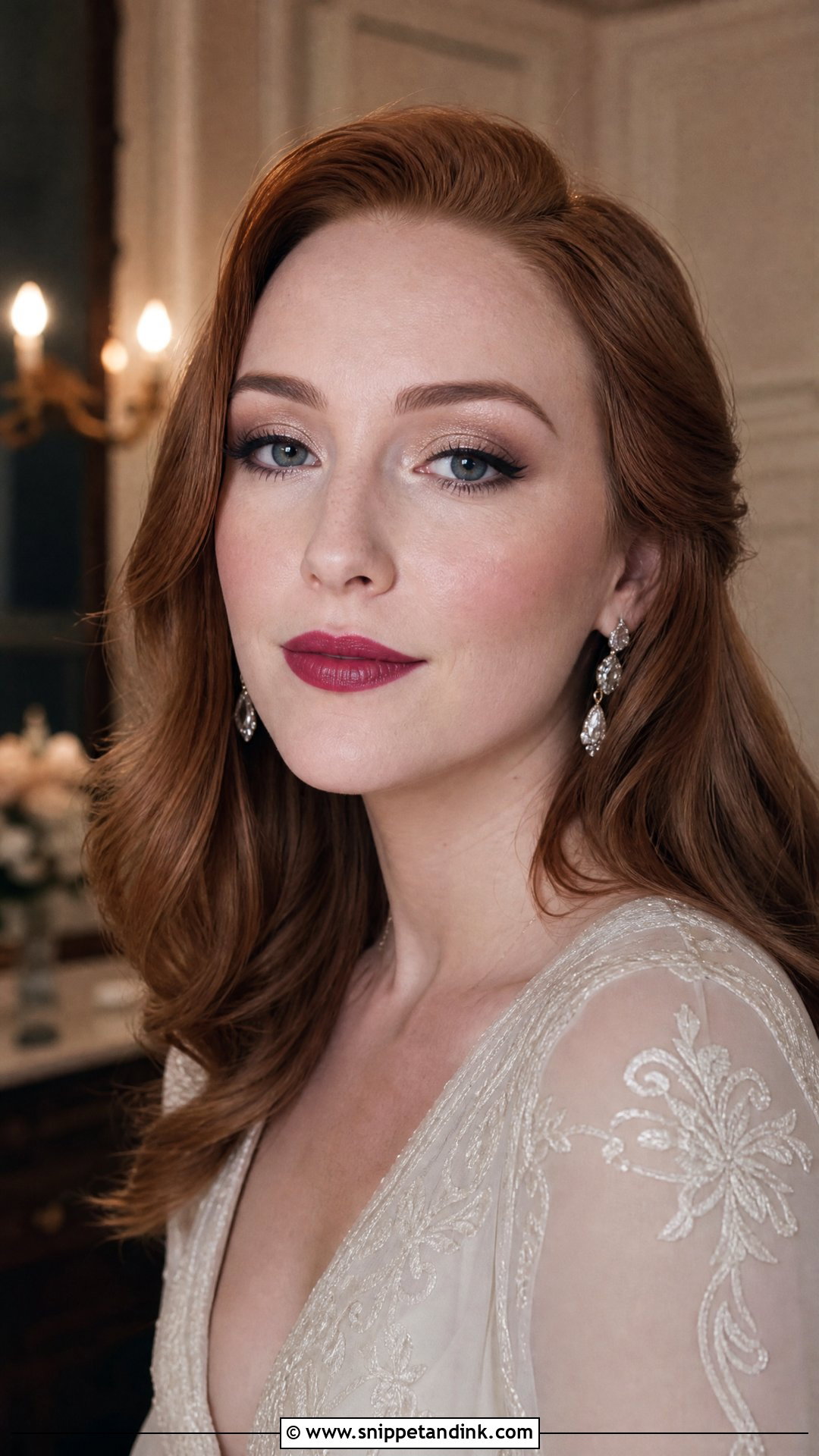 Berry Lip Bridal Makeup For Pale Skin - Snippet and Ink - 25 Bridal Makeup Pale Skin Ideas