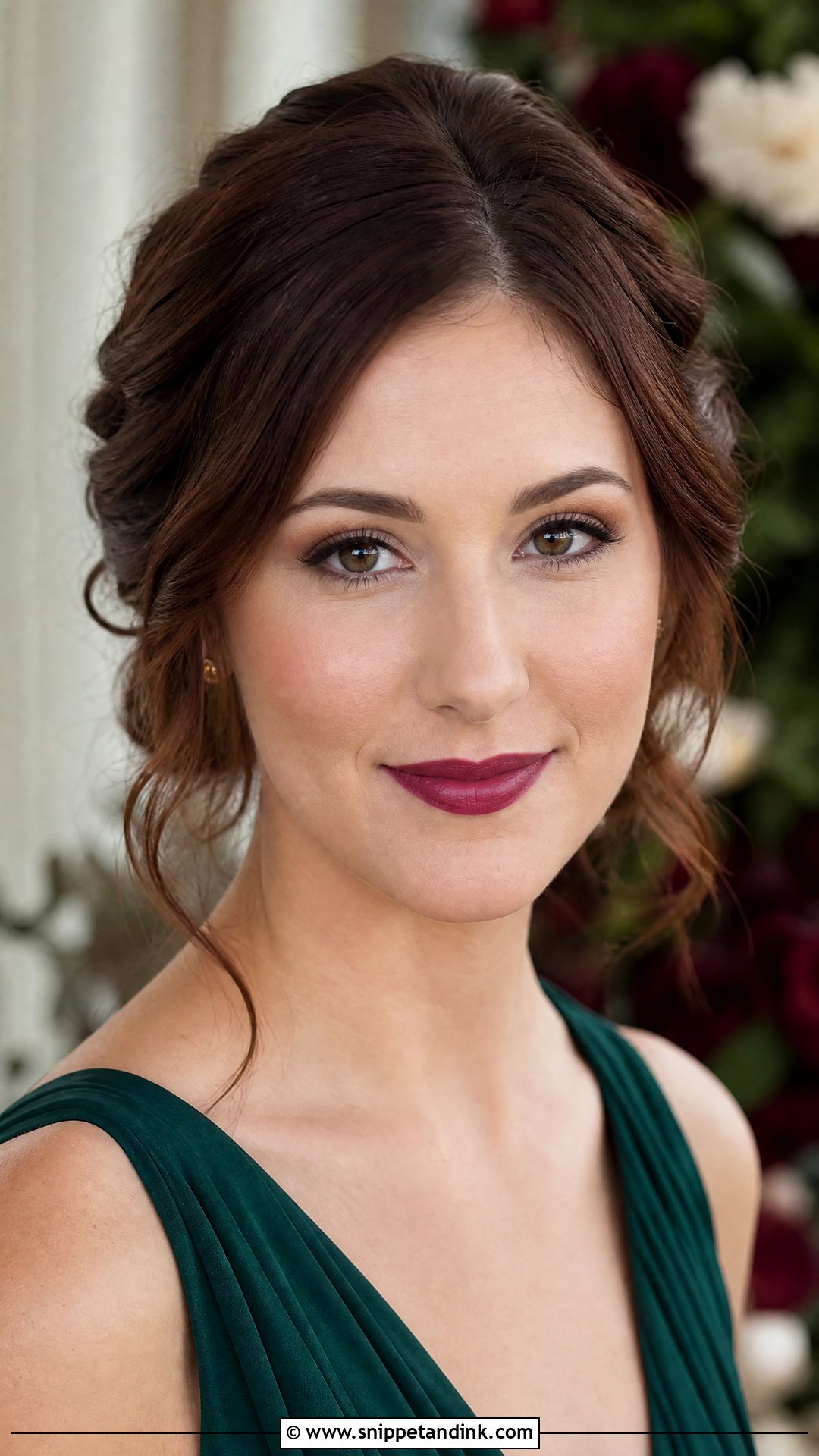 Berry Lip Bridesmaid Makeup - Snippet and Ink - 20 Simple Wedding Makeup Bridesmaid Ideas