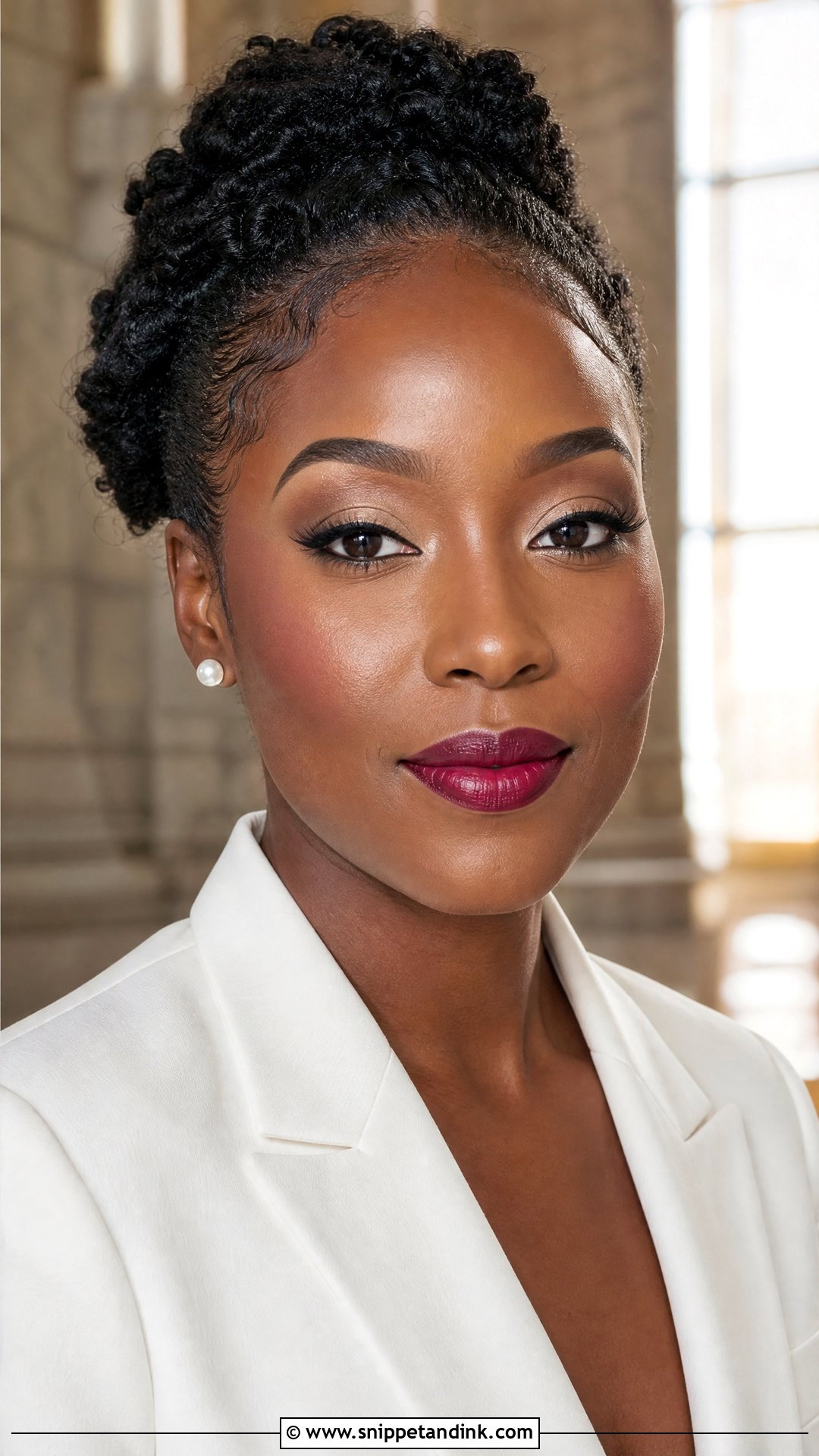 Berry Lip Courthouse Wedding Makeup - Snippet and Ink - 20 Courthouse Wedding Makeup Ideas