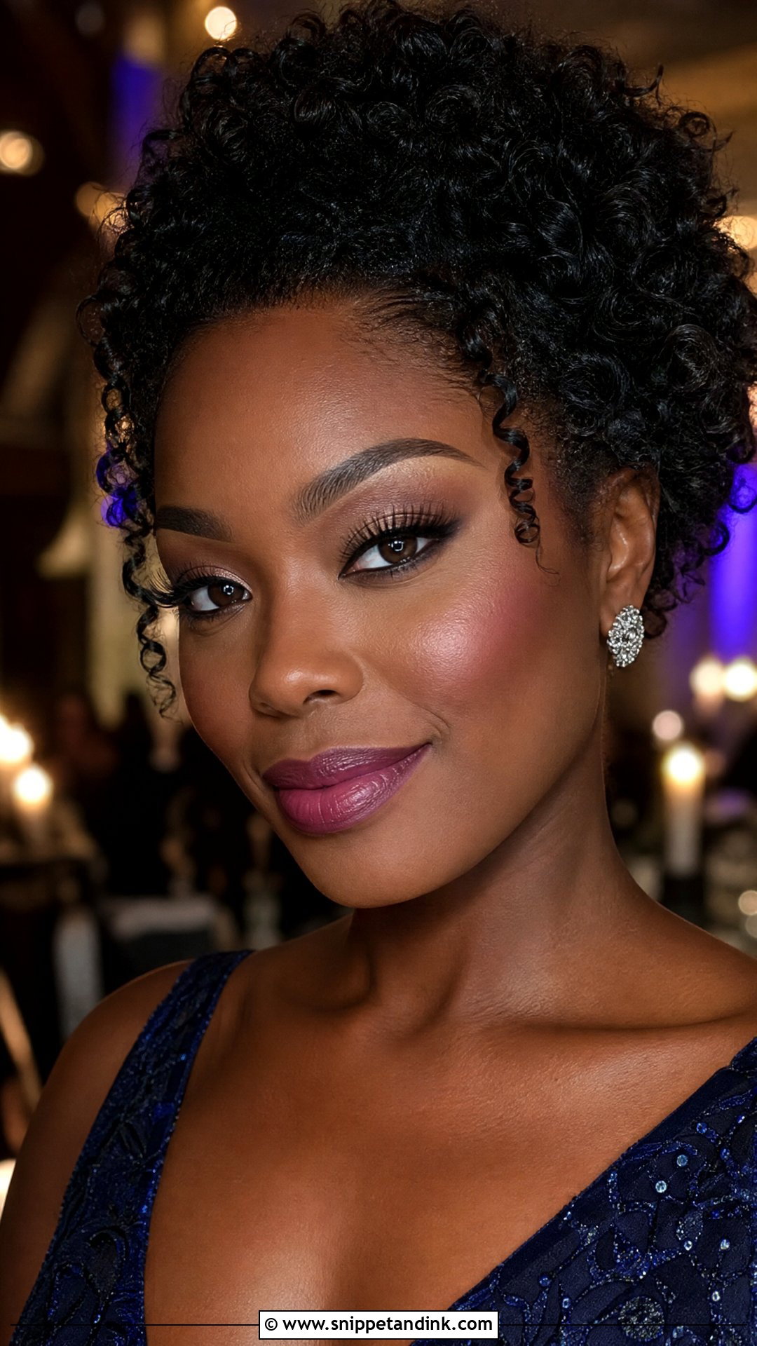 Berry Lip Wedding Guest Makeup - Snippet and Ink - 25 Classy Makeup for Wedding Guest Ideas