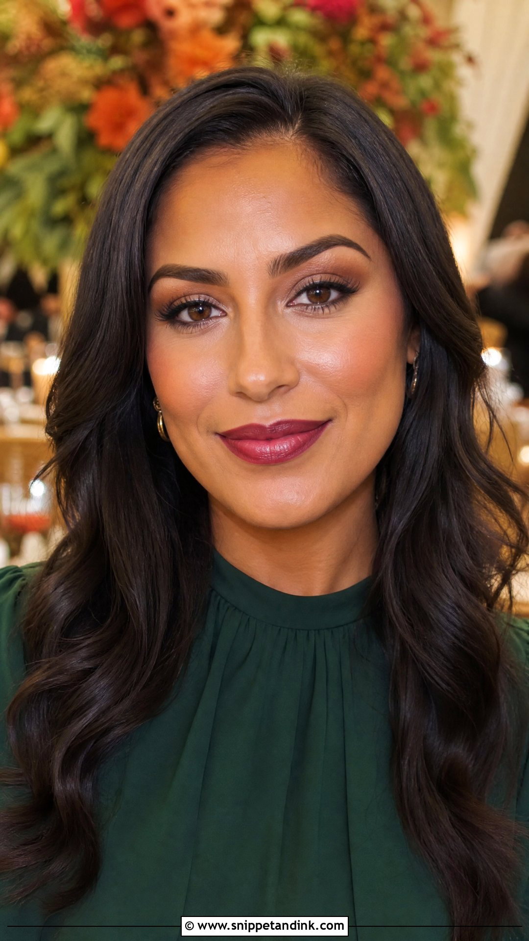 Berry Lip Wedding Guest Makeup - Snippet and Ink - 25 Makeup Looks for Wedding Guest