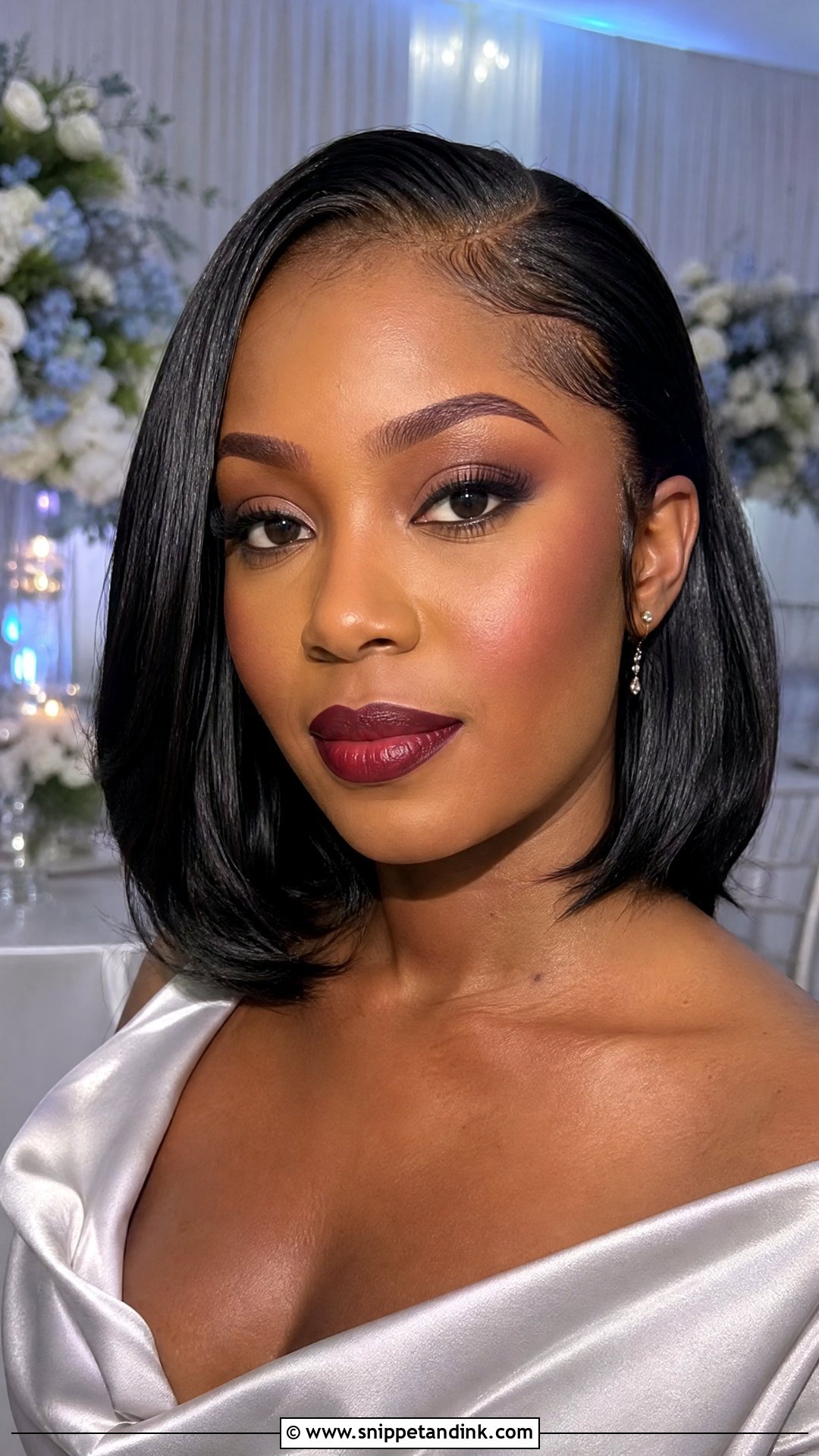 Berry Lip Wedding Guest Makeup - Snippet and Ink - 25 Wedding Guest Makeup Looks