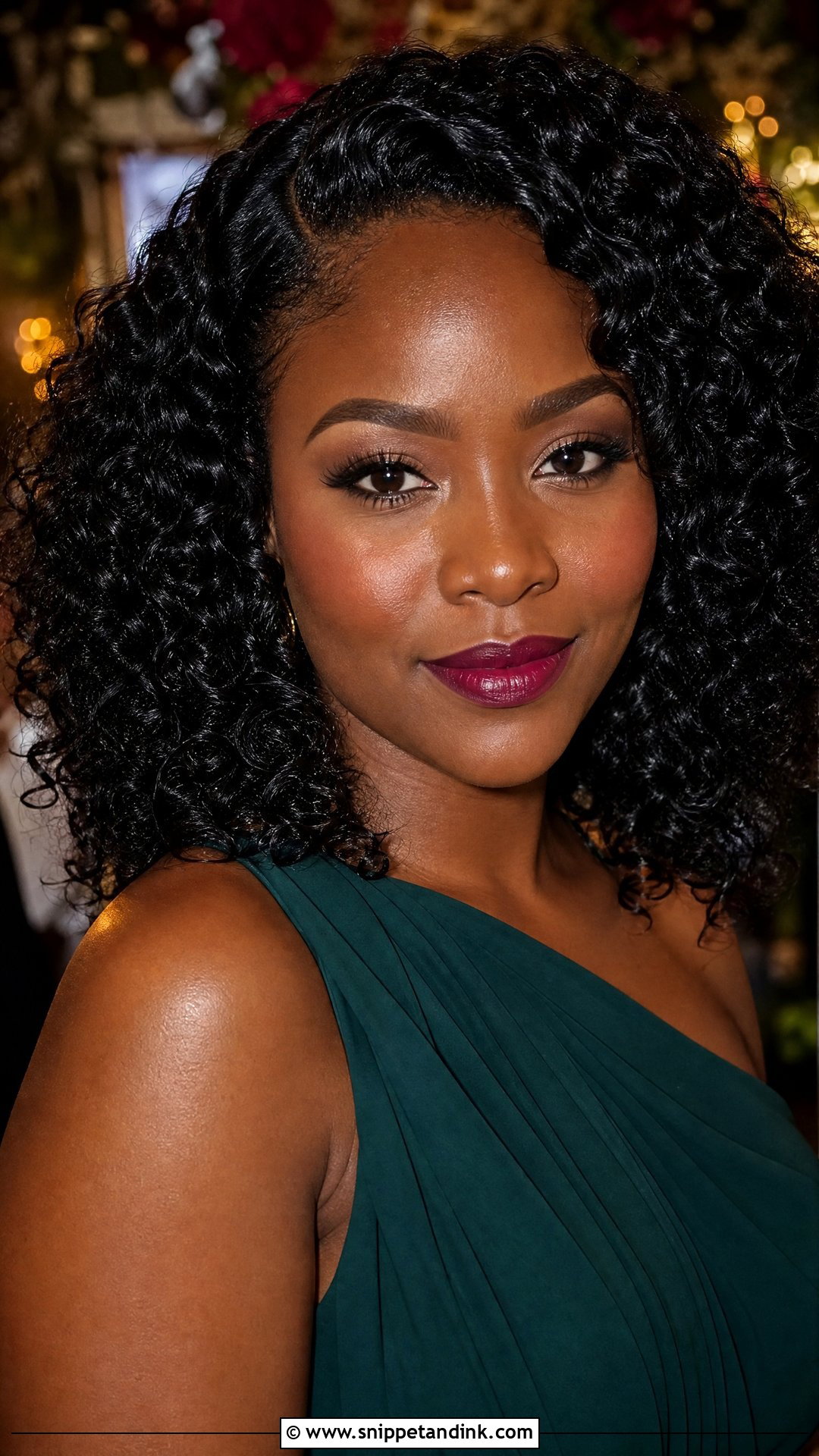Berry Lip Wedding Guest Makeup - Snippet and Ink - 30 Makeup for Wedding Guest Ideas