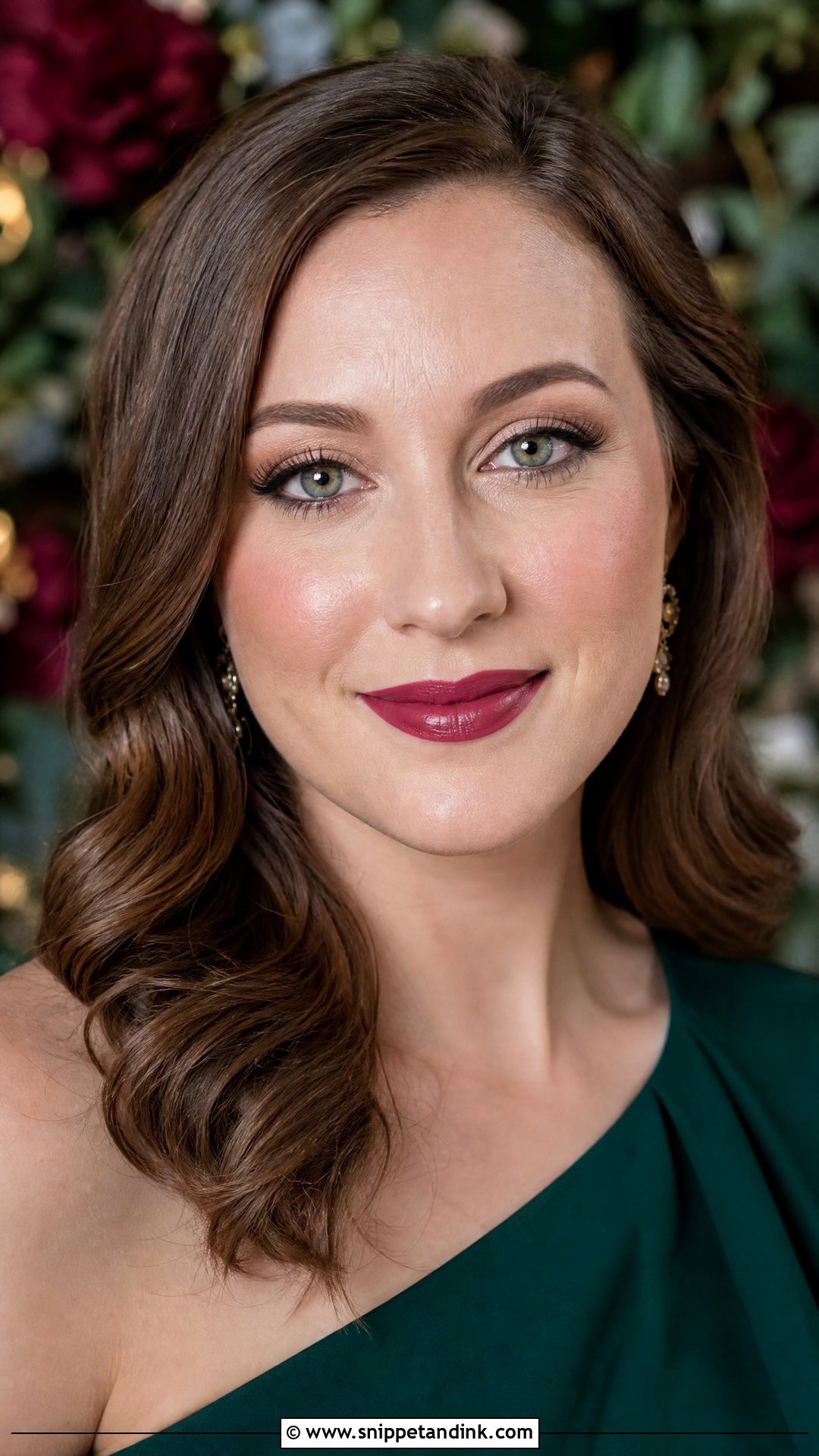 Berry Lip Wedding Guest Makeup for Green Eyes - Snippet and Ink - 25 Wedding Guest Makeup for Green Eyes
