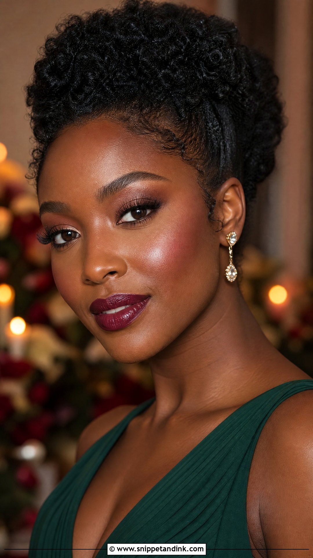 Berry Lip Wedding Guest Makeup - Snippet and Ink - 20 Bridal Guest Makeup Ideas