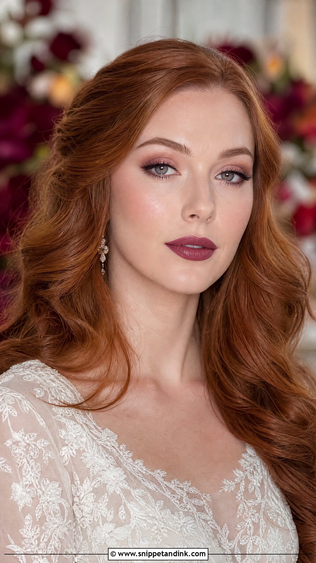 Berry Lip Wedding Makeup For Pale Skin - Snippet and Ink - 20 Wedding Makeup for Pale Skin Ideas