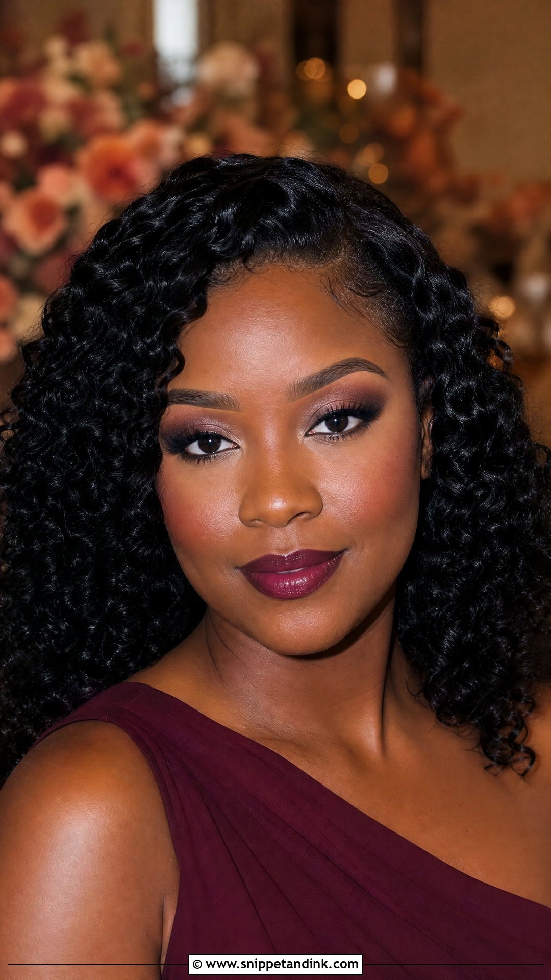 Berry Lip Wedding Party Makeup - Snippet and Ink - 25 Wedding Party Makeup Ideas