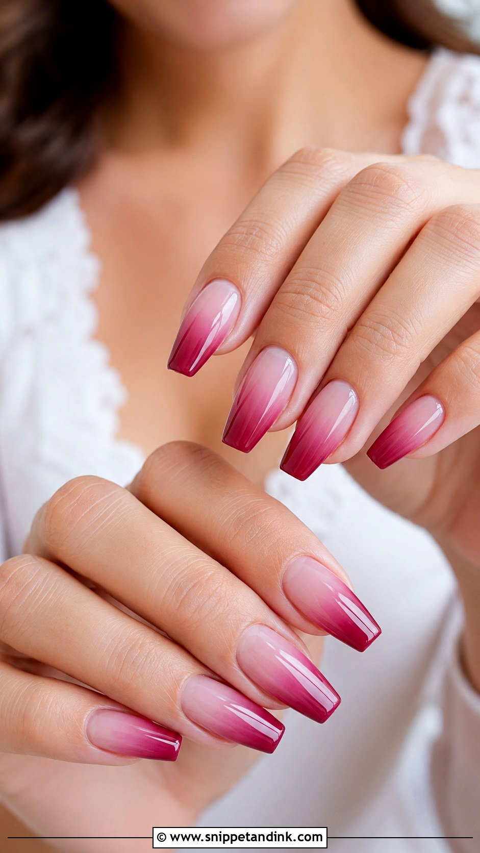 Berry Ombre Autumn Wedding Nails - Snippet and Ink - 20 Autumn Wedding Nails