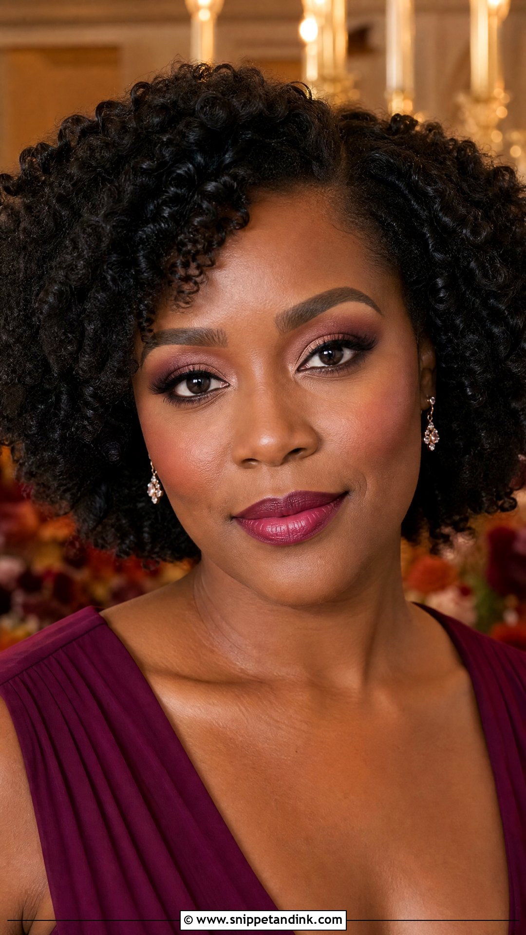 Berry Wedding Guest Makeup - Snippet and Ink - 20 Easy Makeup for Wedding Guest Ideas