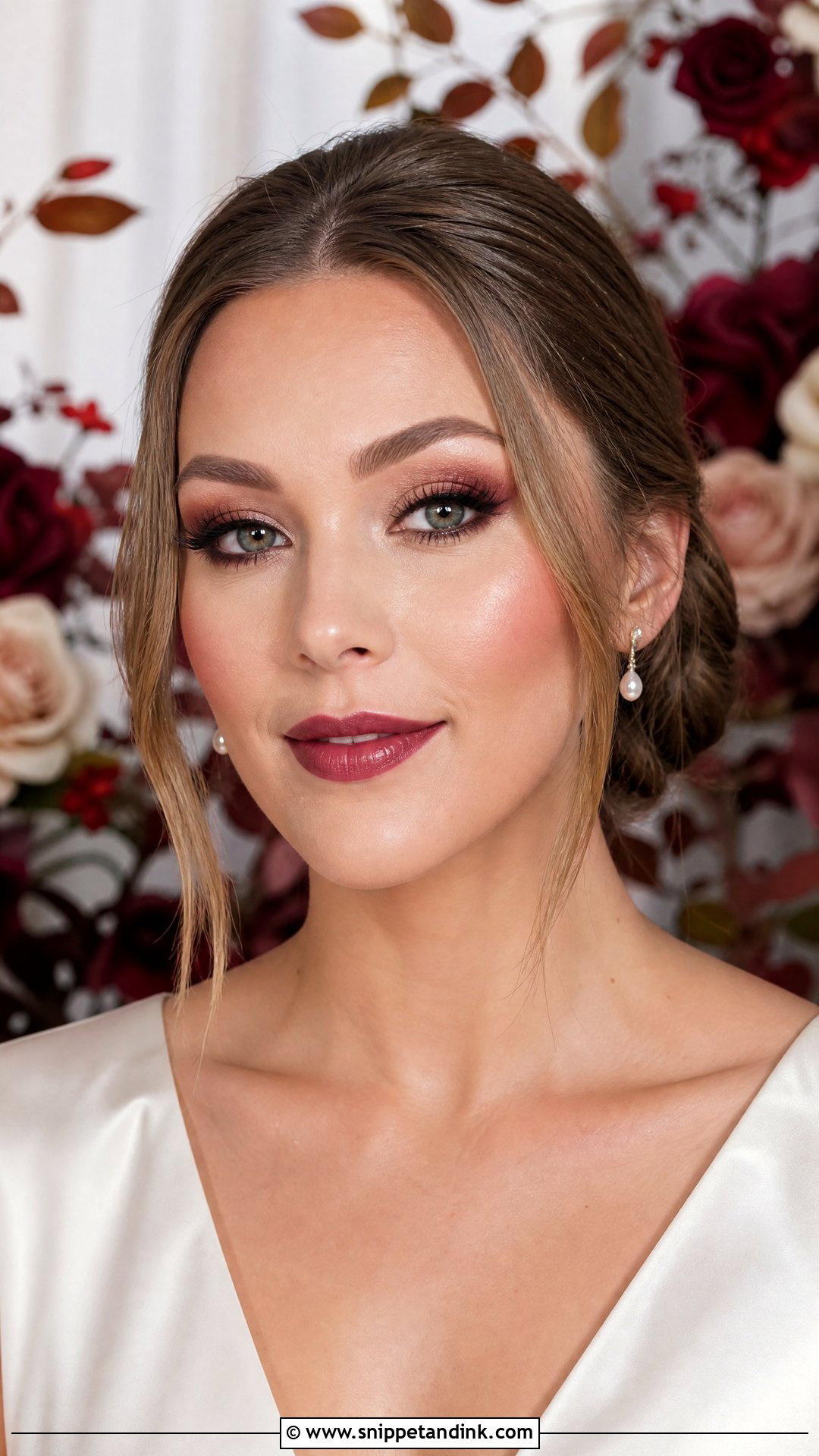 Berry Wedding Makeup - Snippet and Ink - 20 Colorful Wedding Makeup Ideas