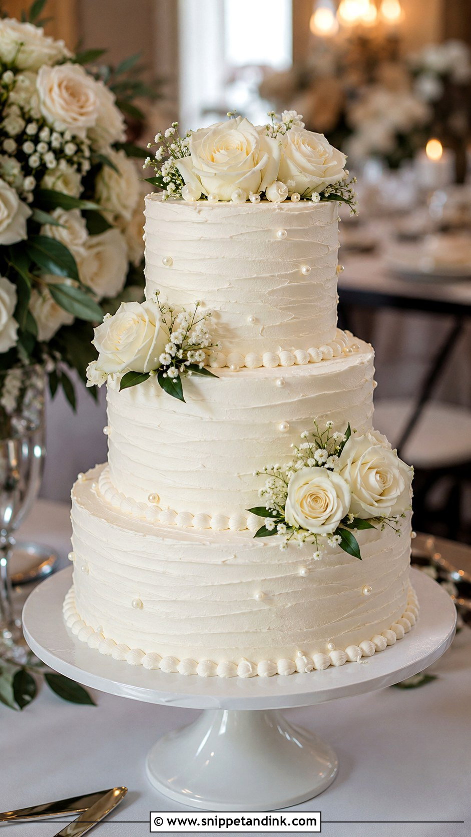 Bespoke Buttercream Wedding Cake - Snippet and Ink - 35 Bespoke Wedding Cake Ideas
