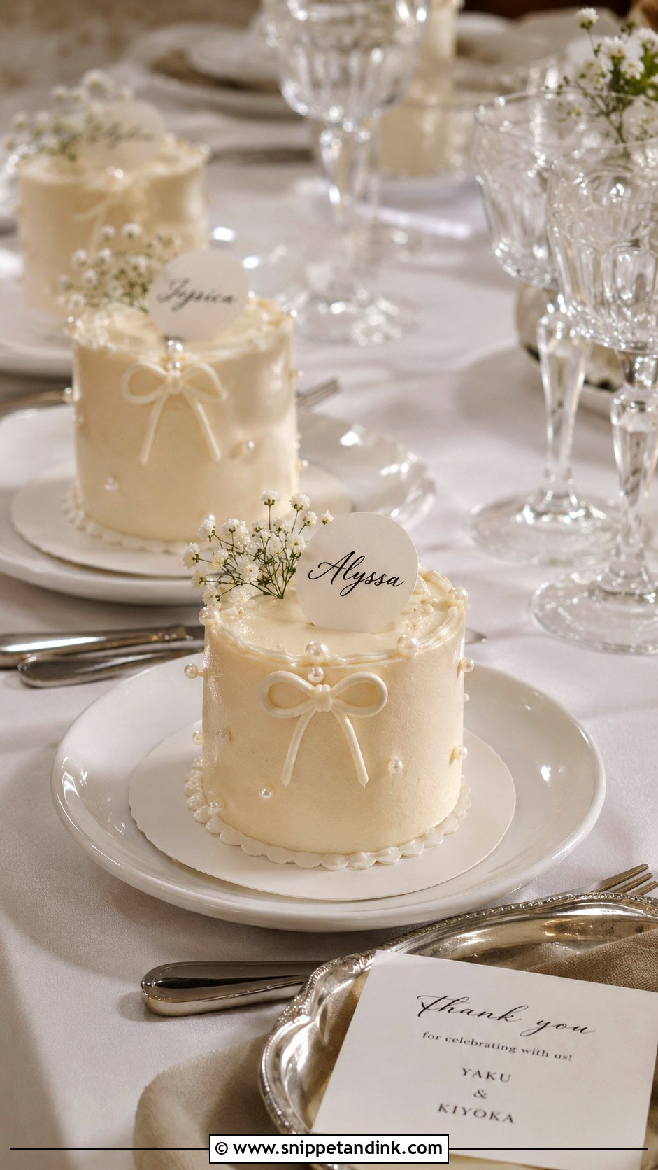 Bespoke Mini Wedding Cakes - Snippet and Ink - 35 Bespoke Wedding Cake Ideas
