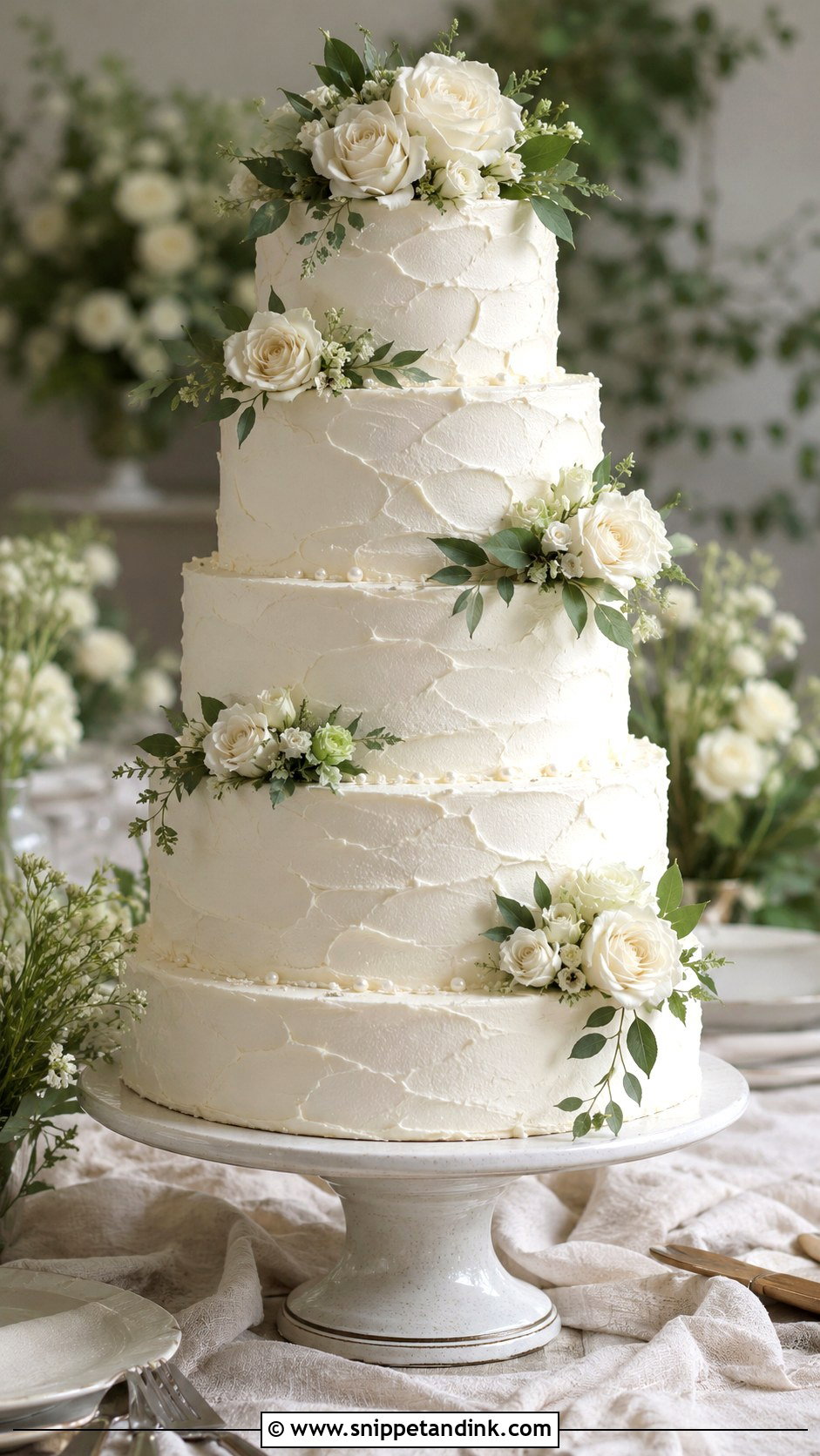 Big Buttercream Wedding Cake - Snippet and Ink - 20 Big Wedding Cakes