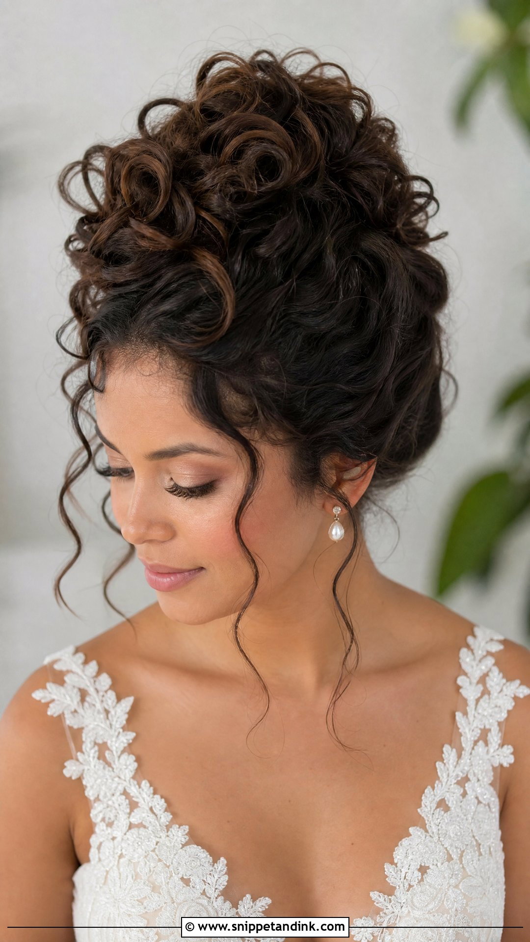 Big Curly Bridal Updo - Snippet and Ink - 20 Big Bridal Hair Ideas