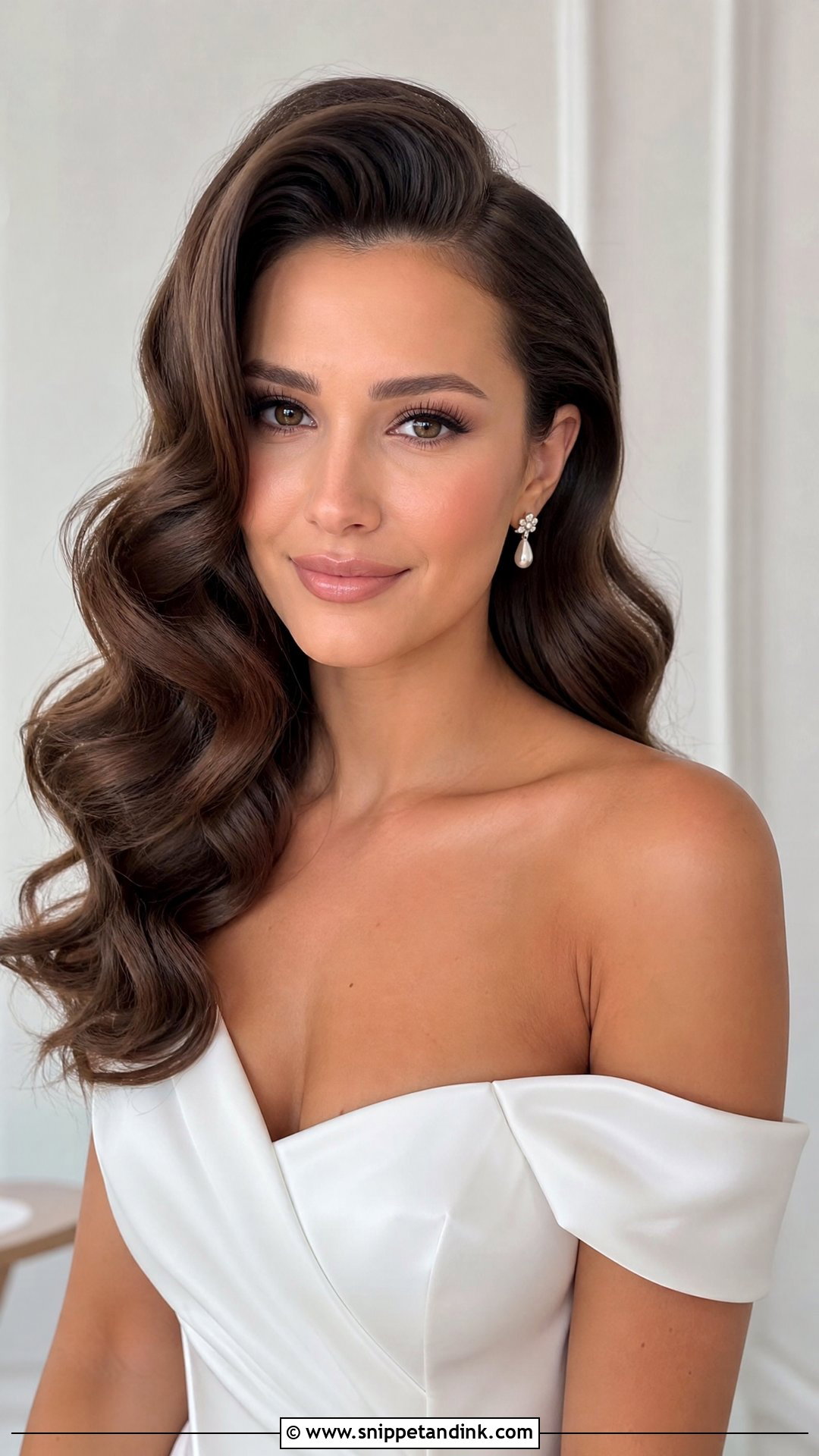 Big Hollywood Waves Wedding Hair - Snippet and Ink - 20 Wedding Hair Volume Ideas