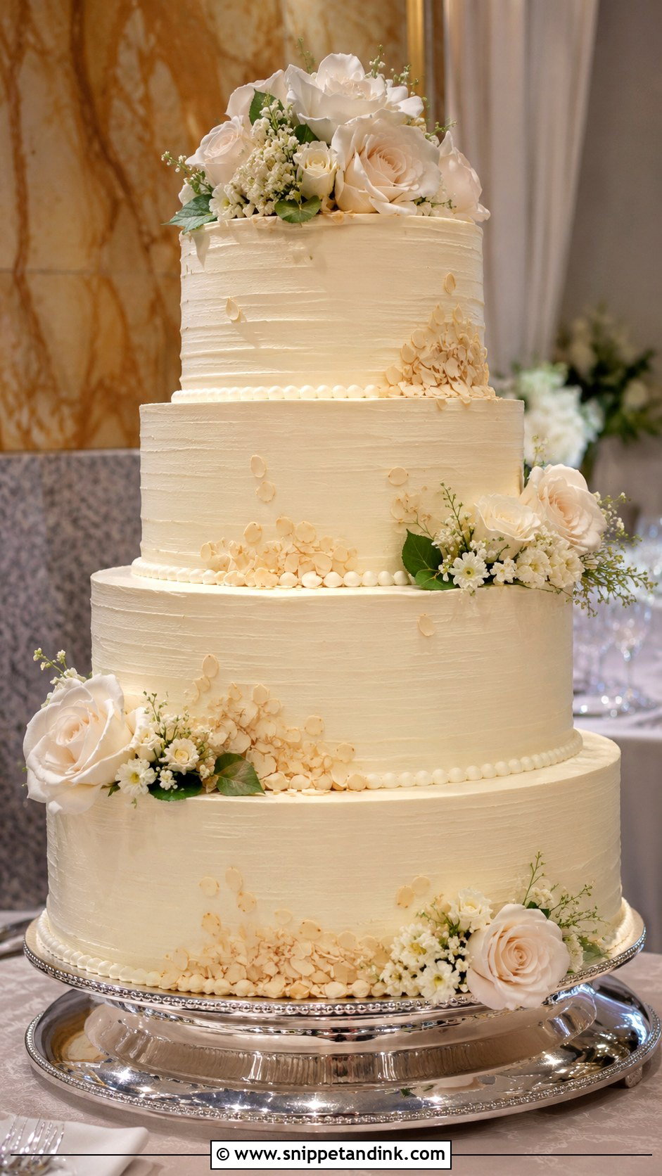 Big Italian Almond Wedding Cake - Snippet and Ink - 30 Big Italian Wedding Cake Ideas