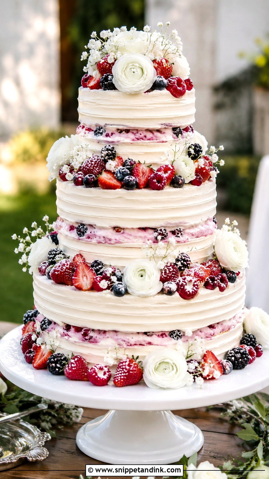 Big Italian Berry Wedding Cake - Snippet and Ink - 30 Big Italian Wedding Cake Ideas