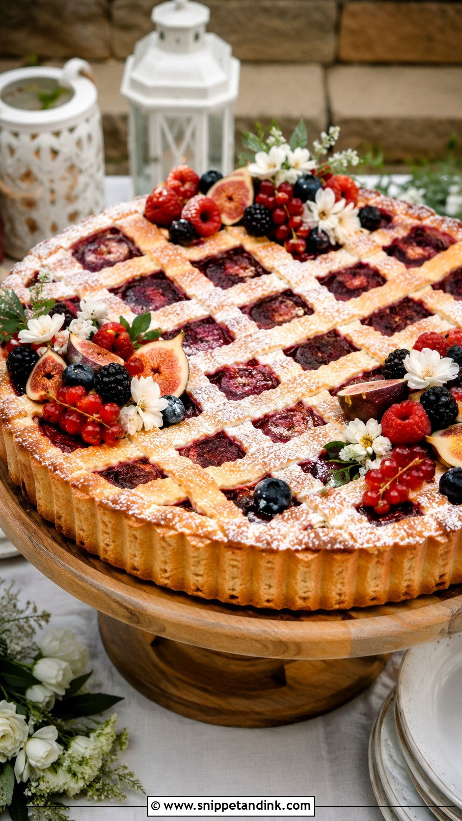 Big Italian Crostata Wedding Cake - Snippet and Ink - 30 Big Italian Wedding Cake Ideas