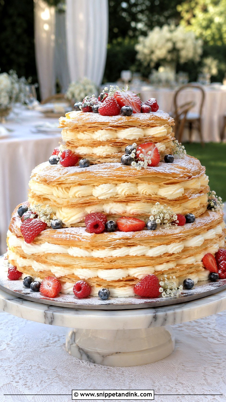 Big Italian Millefoglie Wedding Cake - Snippet and Ink - 30 Big Italian Wedding Cake Ideas