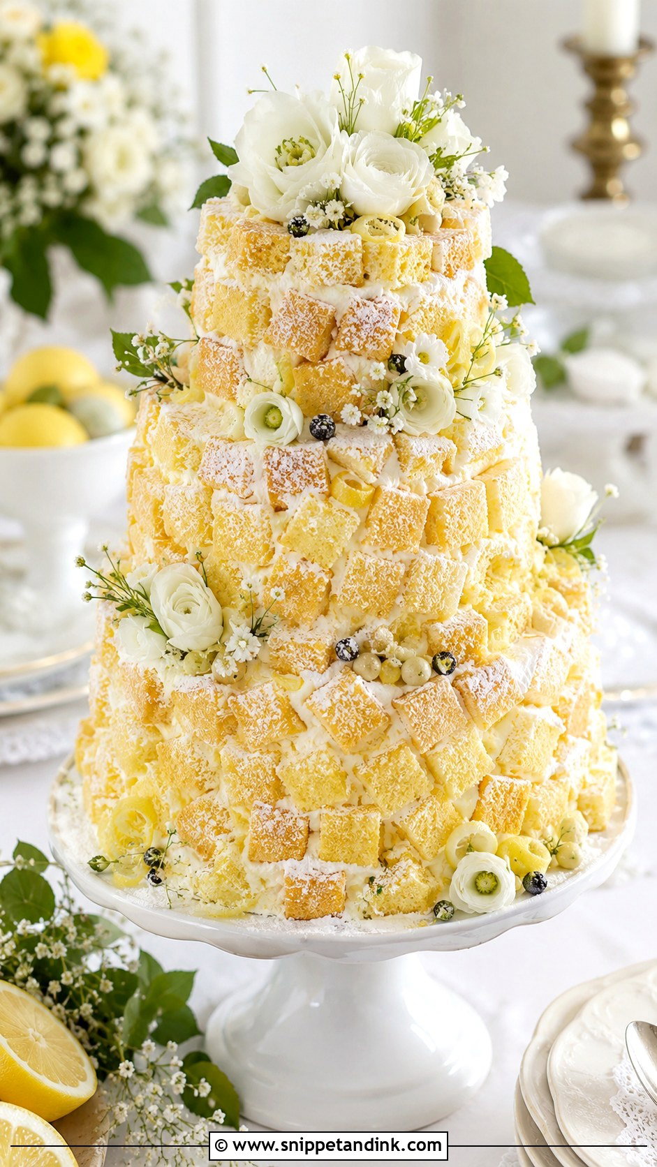 Big Italian Mimosa Wedding Cake - Snippet and Ink - 30 Big Italian Wedding Cake Ideas