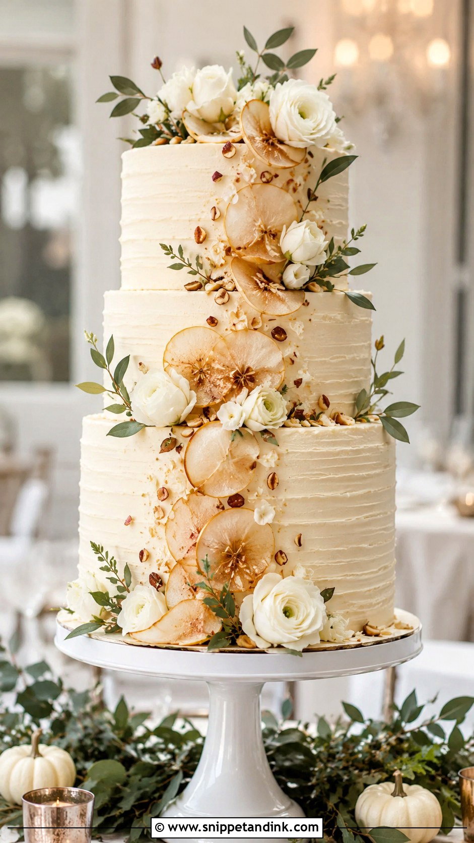 Big Italian Pear Ricotta Wedding Cake - Snippet and Ink - 30 Big Italian Wedding Cake Ideas