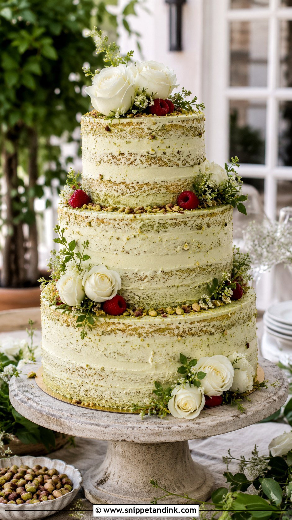 Big Italian Pistachio Wedding Cake - Snippet and Ink - 30 Big Italian Wedding Cake Ideas