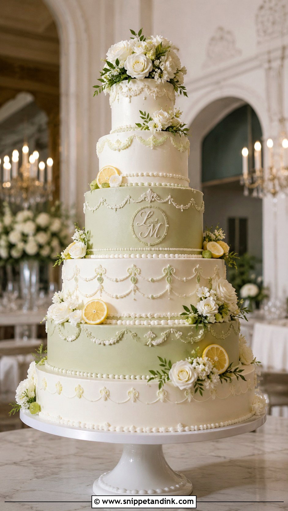 Big Italian Tiered Wedding Cake - Snippet and Ink - 30 Big Italian Wedding Cake Ideas