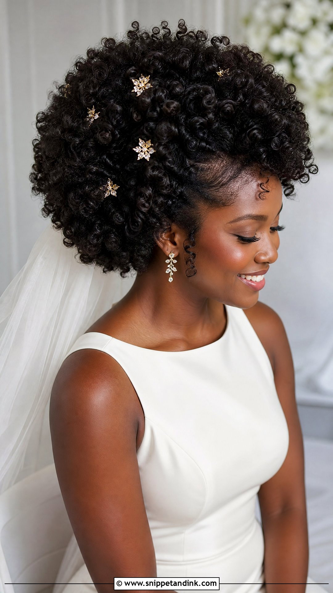 Big Natural Curl Wedding Hair - Snippet and Ink - 15 Big Hair Wedding Ideas